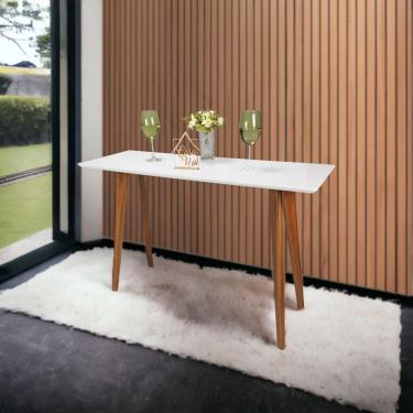 Imagem de Aparador Com Vidro 120X40Cm Slim Branco