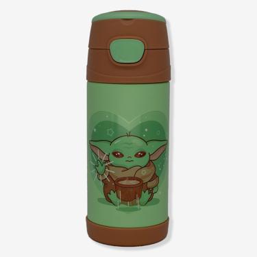 Imagem de Garrafa Térmica Infantil Top Handle Baby Yoda Star Wars
