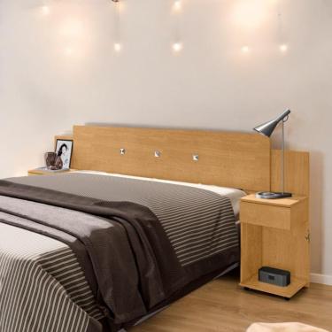 Imagem de Cabeceira Para Cama Box Arabella Naturalle Casal Queen King MDF MDP Mobiliar Home Shop