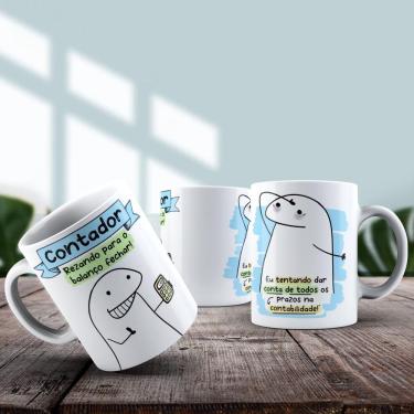 Imagem de Caneca De Porcelana 325ml Flork Profissões Masculino Contador