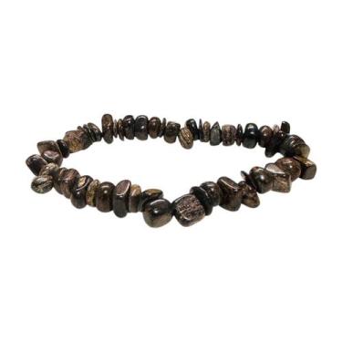 Imagem de Pulseira Natural Pedra Bronzita Em Cascalho - Equilíbrio Pedras Natura