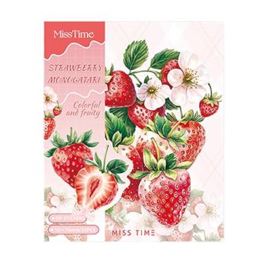 Imagem de Gryast 20 peças de adesivos Washi de frutas para junk journaling, efêmeras, adesivo PET transparente para scrapbooking, bullet journal, colagem