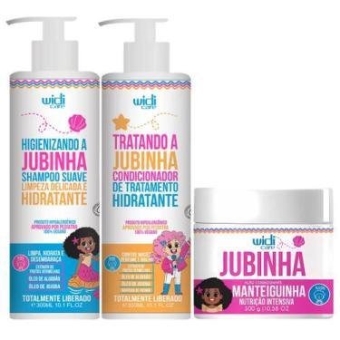 Imagem de Kit Jubinha Widi Care Shampoo + Condicionador + Mascara Hipoalergenico