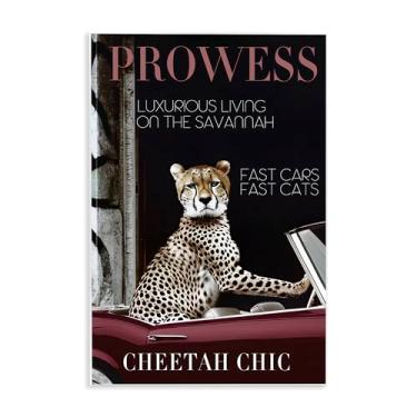 Imagem de Stupell Industries Prowess Cheetah Sports Car Wall Plaque Art Design por Sophie 6, 10 x 15