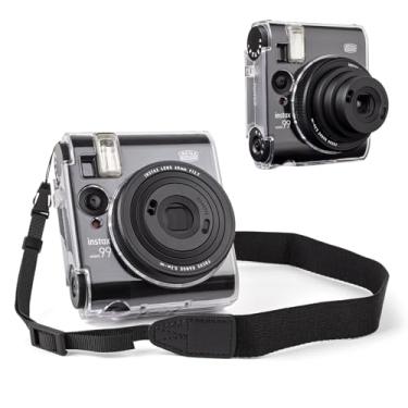 Imagem de HIYQIN Capa Protetora Transparente Compatível Com Câmera Instantânea Fujifilm Instax Mini 99, Rígida Alça Ajustável -