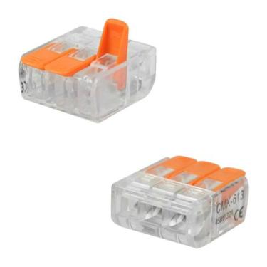 Imagem de 100x Conectores Emenda Compacto 3 Fios 2,5mm - Cmk221-613 - GREEN