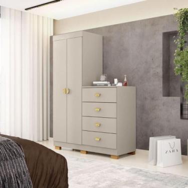 Imagem de Cômoda Roupeiro 4 Gavetas Gerórgia Fendi - CASA H