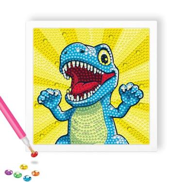 Imagem de Reofrey Kits De Arte Com Diamantes Para Crianças Moldura, Pintura Dinossauros Faça Você Mesmo, Presentes Artesanato Meninas E Meninos 4, 5, 6, 7, 8, 9, 10, 11 12 Anos, Brinquedo Educativo Criativo I