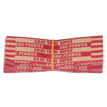 Imagem de Tubo de papel de moeda pré -formado por moedas 300pcs anti -quebra para enchimento manual Máquinas de contador de moedas automáticas Uso comercial individual ($ 0,01)