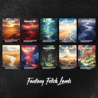 Imagem de Proxy Cards for Magic The Gathering, Alternative Custom Art DIY Cards, Fetch Lands, Normal