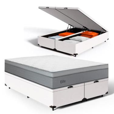 Imagem de Cama Box Baú com Colchão de Molas Ensacadas Pillow In Elite Queen 158c