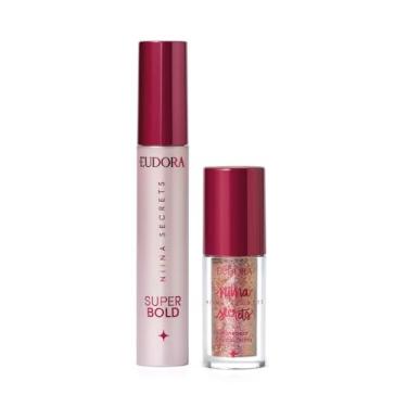 Imagem de Eudora Kit Niina Secrets: Delineador Crystal Brilho 3g + Máscara para Cílios Super Bold 10g