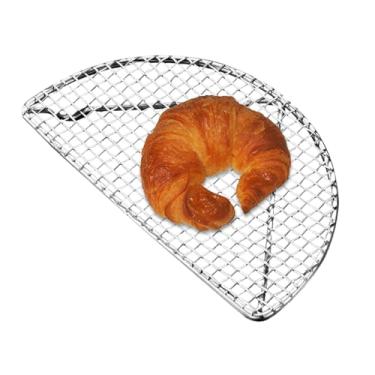 Imagem de Grelha De Arrefecimento Para Forno,Suporte De Arrefecimento Para Bolo Semicircular Em Aço Inoxidável | Antiaderente Fácil De Limpar Seguro Para Máquina De Lavar Louça Suporte Para Grelhar Para