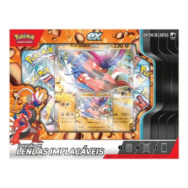 Imagem de Pokémon Box Coleção EX Lendas Implacáveis Koraidon 38 Cartas 100-10392 35239 - Copag