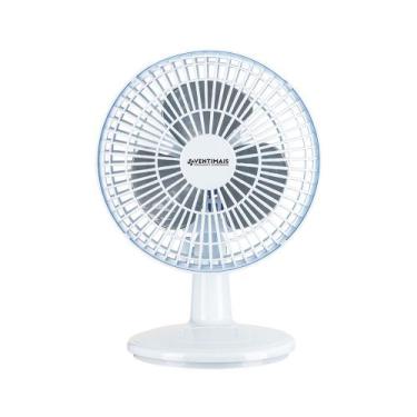 Imagem de Ventilador mini turbo 3 pás ventimais 20cm branco/prata 127v