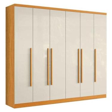 Imagem de Guarda Roupa Casal Canadá 2030290 Cinamomo Off White - Aramóveis - ARA