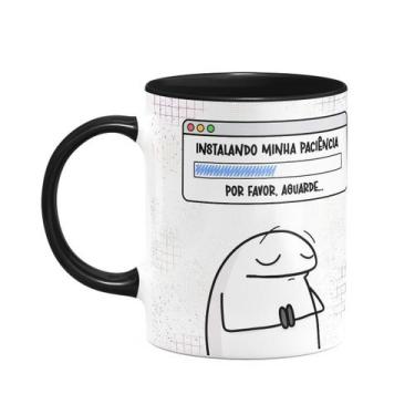 Imagem de Caneca Divertida Flork - Instalando paciência - B-black - JPS INFO