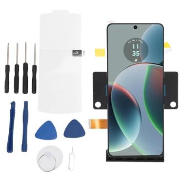 Imagem de OLED para Razr 2023 / Razr + Plus 2023 / Razr 40 / Razr 40 Ultra, substituição de tela LCD para Moto XT2453 XT2323 XT2321, suporte para impressão digital, kit de montagem de digitalizador de toque