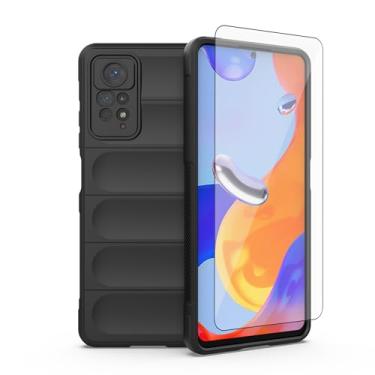 Imagem de Asuwish Capa de telefone para Xiaomi Redmi Note 12 Pro 4G/Redmi Note 11 Pro 5G com protetor de tela de vidro temperado e capa de celular de silicone fino TPU acessórios Redme Note11 11E 11Pro 12Pro