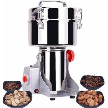 Imagem de Moinho Elétrico De Grãos Atualizado Wxh Moinho De Ervas De Especiarias De Alta Velocidade Máquina De Pó Comercial Moedor De Cereais Secos, 2500g