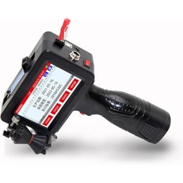 Imagem de Impressora A Jato De Tinta Portátil 2-12,7 Mm Altura De Impressão Com Tela Sensível Ao Toque De 4,3 Tela Sensível Ao Toque Data De Expiração Inteligente Hora Código D, Black, 4.3in