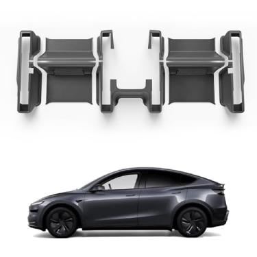 Imagem de 9 peças de protetores de trilho do banco dianteiro, adequado para o motorista e o assento do passageiro protetor de canto do trilho do Tesla Y-Type Juniper 2025, TPE adequado para acessórios de zimbro