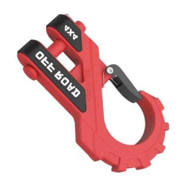 Imagem de predolo Gancho de guincho Conector de gancho de arrasto Fácil instalação Acessório de reboque, Vermelho