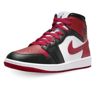 Imagem de Nike Tênis feminino Air Jordan 1 Mid, Bred Zwart Rood, 36