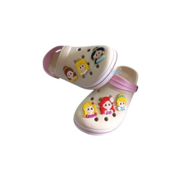 Imagem de Sandália Fechada Princesa Mistos Juvenil Tamanho 33 ao 40 Adulto (Bege/Rosa, BR, Adulto, Faixa Numérico, 39, 40)