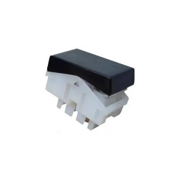 Imagem de Interruptor Branco Simples para Móveis DX99330 Qtmov 2 Unidades Preto,
