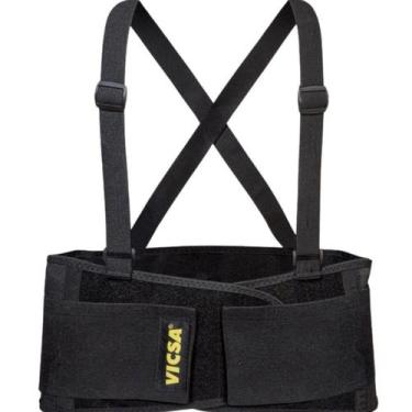 Imagem de Cinta Ergonômica Proteção Coluna Lombar Black Lite DANNY, 2XG