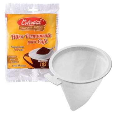 Imagem de Kit 4 Unidades Coador de Café Permanente Reutilizável, Tamanho 102, TNT