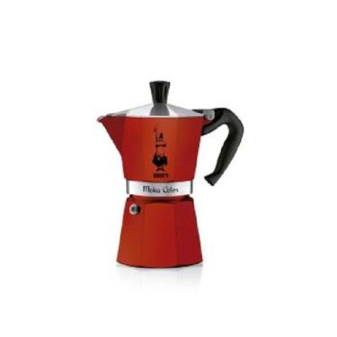 Imagem de Cafeteira Moka Italiana Vermelha Bialetti 6 xícaras