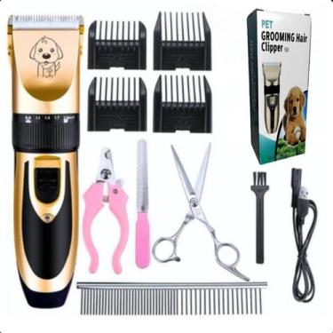 Imagem de Kit Tosa Profissional para Pets  Cortador de Pelo de Alta Potência e S