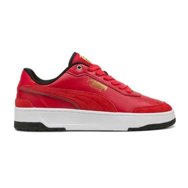 Imagem de PUMA - Ferrari Ca Match Tênis masculino, Branco/Rosso Corsa, 42