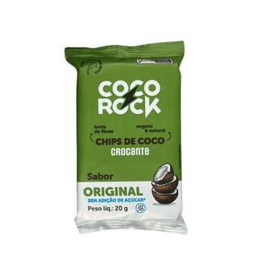 Imagem de Chips de Coco Crocante Coco Rock Sabor Original Sem Açúcar 20g