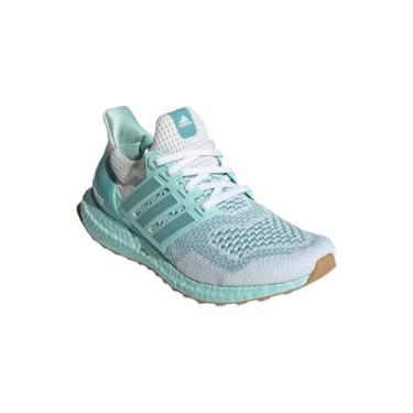 Imagem de adidas Tênis feminino Ultraboost 1.0, Branco/tonelada menta/semi-flash Aqua, 34