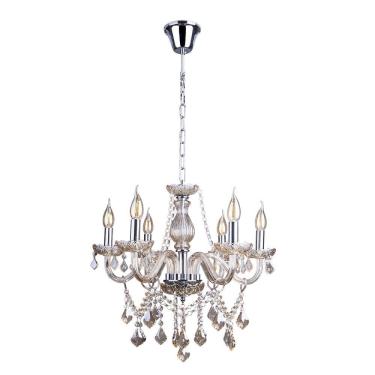 Imagem de Lustre Candelabro Cristal France Nice 6 Braços E14