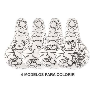 Imagem de Selim Banco Infantil Para Colorir Desenho Kf304 - KALF
