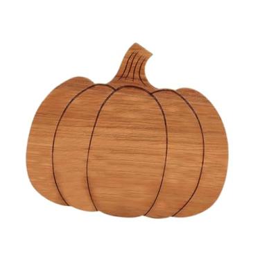 Imagem de IEUDNS Tábua de corte, tábua de servir, formato de abóbora, prato multifuncional, bandeja para pizza, bandeja de servir para enfeite de festa de casamento e