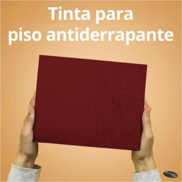 Imagem de Tinta Piso Antiderrapante - VERMELHA - Galão 3,6 L. - CONDUZ TINTAS