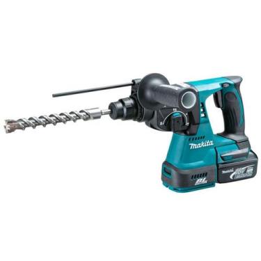 Imagem de Martelete Combinado 24Mm Sem Fio 18V Força 2,4J Com 2 Baterias Carrega
