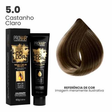 Imagem de Coloração Profissional 60g Pro Color - PROHAIR, 5.0 Castanho Claro