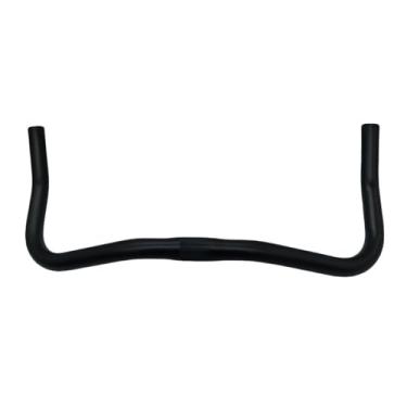 Imagem de IEUDNS Guidão de bicicleta de montanha, acessórios para guidão de downhill, de bicicleta BMX confortável, profissional, barra curvada, Preto Fosco