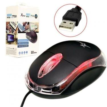 Imagem de Mouse Usb 2.0 Com Fio Ótico 1200 Dpi Pc Notebook Ergonômico - fc