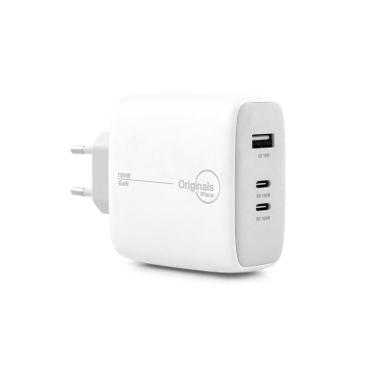 Imagem de Carregador USB + 2xUSB-C GaN, 100W, Linha Sampa, Originais iPlace