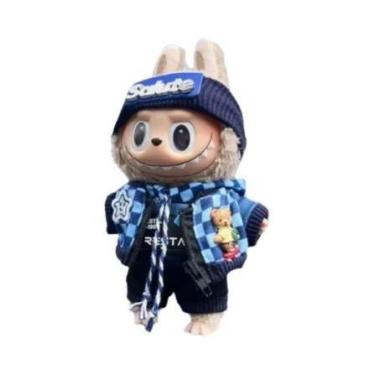 Imagem de Boneco De Pelúcia Kawaii Tubarão De 17cm, Roupa De Boneca Labubu, Mini