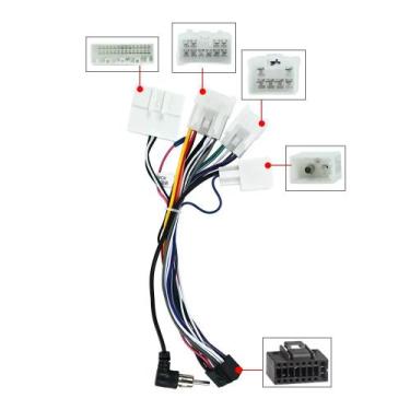 Imagem de Adaptador De Cabo De Rádio Android Para TOYOTA Corolla Highlander VIOS