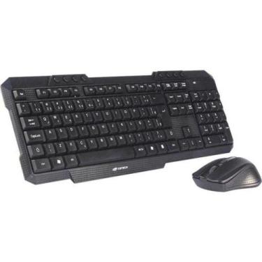 Imagem de Kit Teclado E Mouse C3tech K-w10 Sem Fio Preto