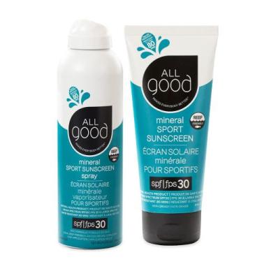 Imagem de Protetor solar All Good Sport Face & Body 30 SPF Spray e Loção - All G